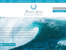 Tablet Screenshot of mauilaniphysicians.com